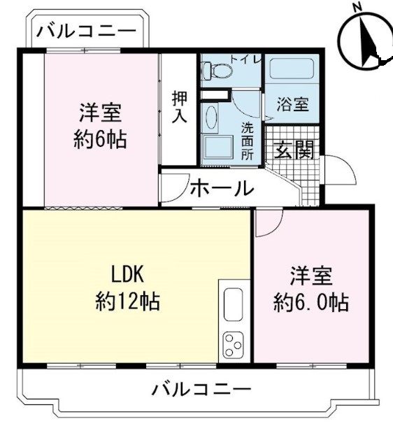 ヴィラ長者町の間取り