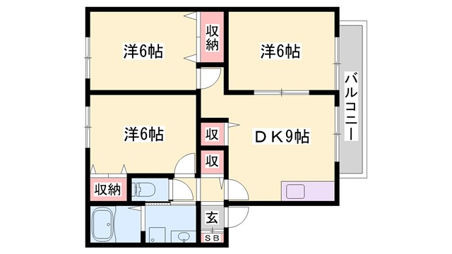 プランドール福崎IIの間取り