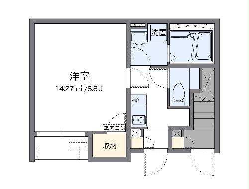 レオネクストかぐやの間取り