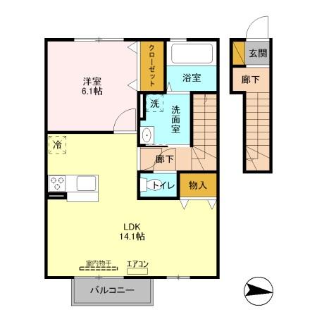 ヴィクトワール II Ａの間取り