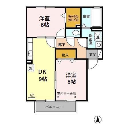 フェスティル雅の間取り