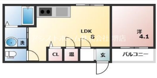 GRANDIR堺の間取り