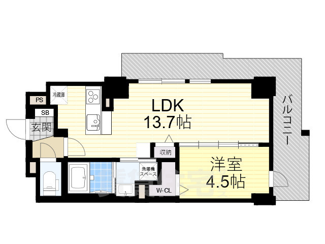 COLORE´ HIRAKATAの間取り