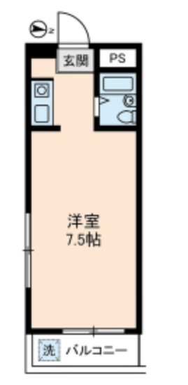 立川市上砂町のマンションの間取り