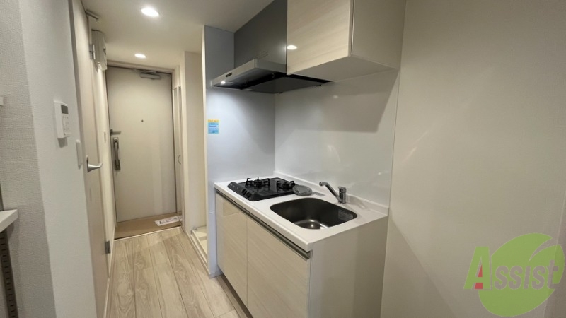 キッチン　２口コンロのキッチンで快適に料理が出来ます。