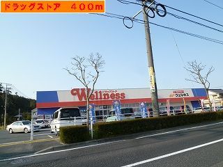 ドラックストア　ウェルネス（ドラッグストア）まで400m