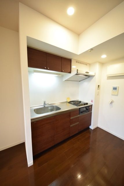 キッチン　グリル付き2口システムキッチン