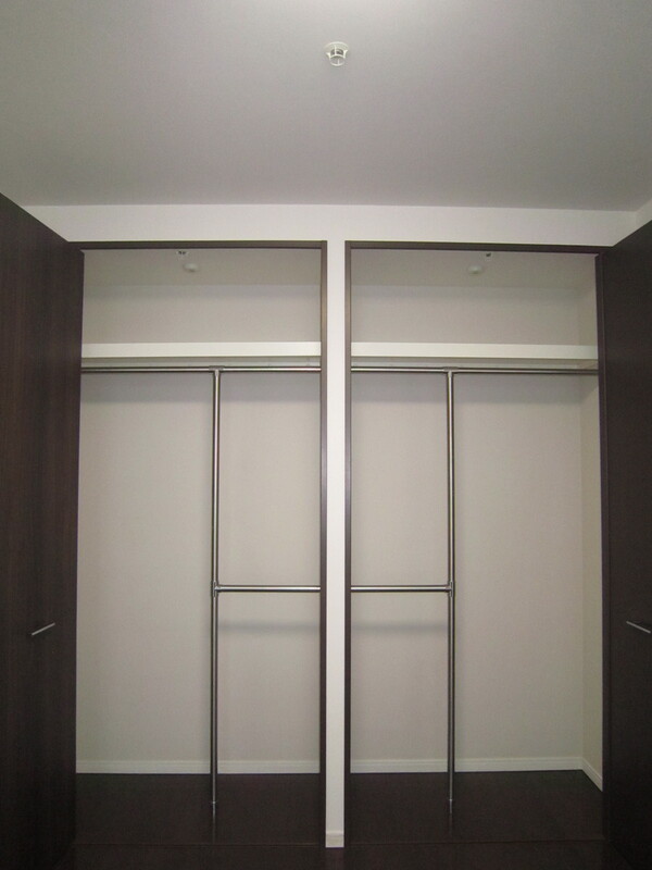 収納　クローゼット完備。