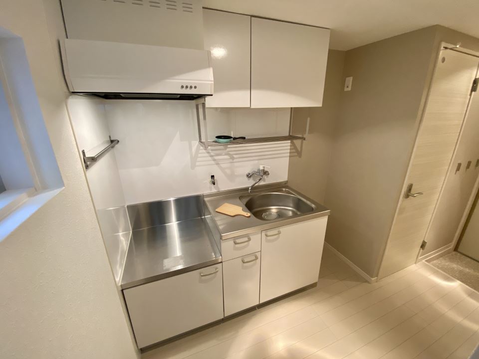 キッチン　収納が多いキッチンです