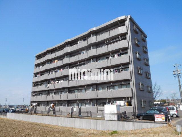 建物外観　重量感のあるコンクリートマンション。