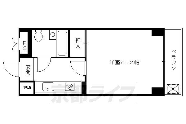 第25長栄壬生H・Tマンションの間取り写真