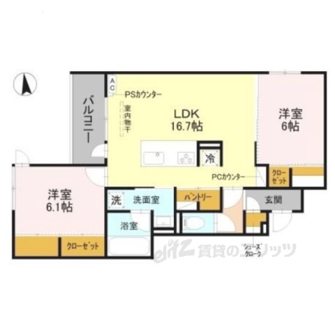 D-ROOM宇治市木幡西中の間取り写真