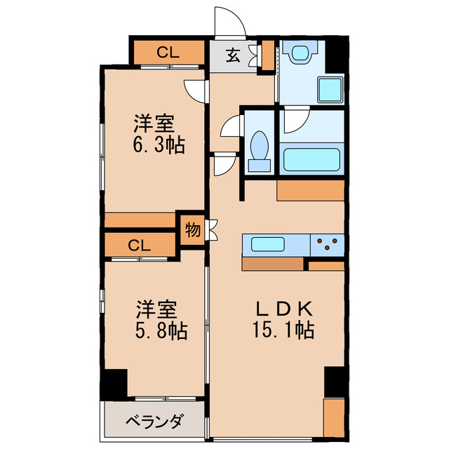 AREX丸の内IIの間取り写真