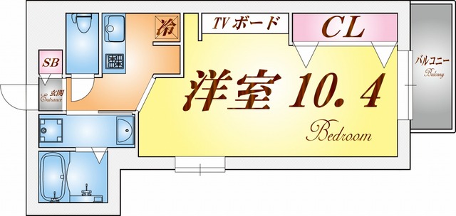 エヌエムサンカンテキャトフB棟の間取り写真