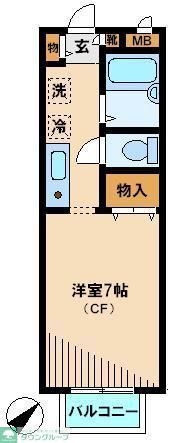 東京メトロ有楽町線 地下鉄赤塚駅 徒歩1分 2階建 築27年の間取り写真