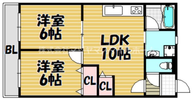 コーポ大喜の間取り写真