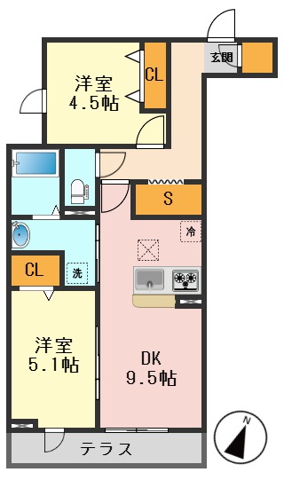 京成金町線 柴又駅 徒歩5分 3階建 新築の間取り写真