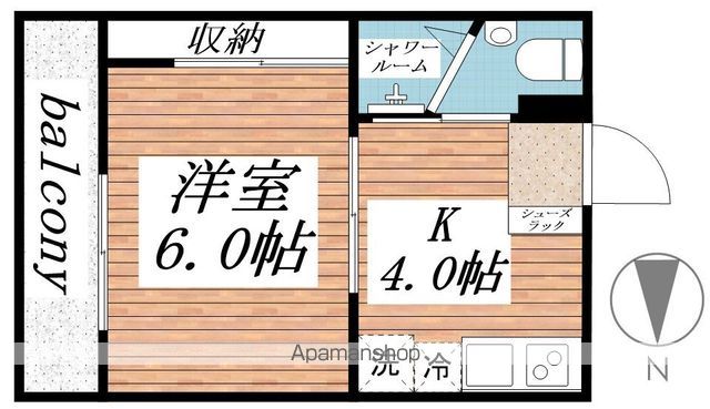三軒茶屋マンションの間取り写真