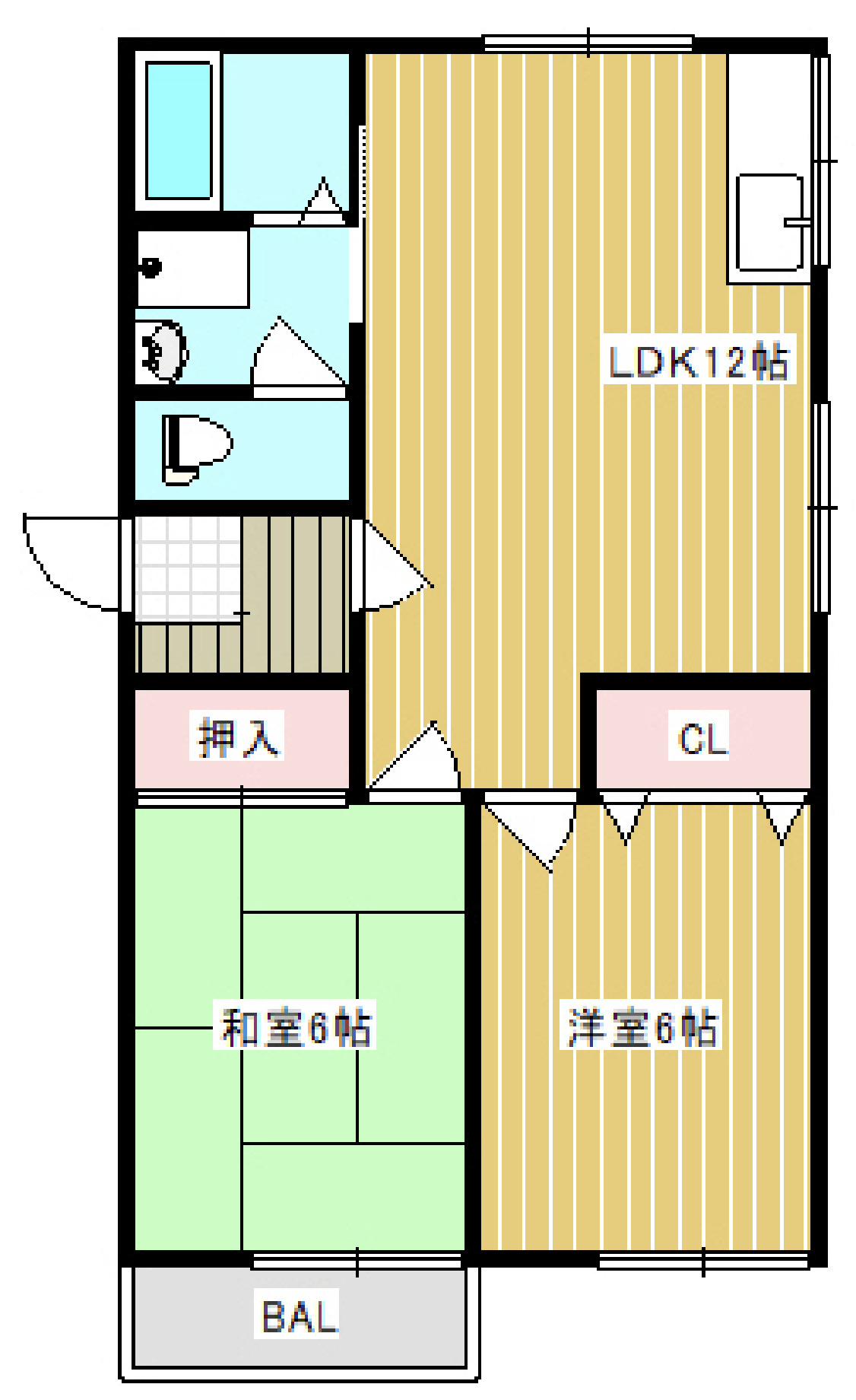 ベルコート高田I2-7の間取り