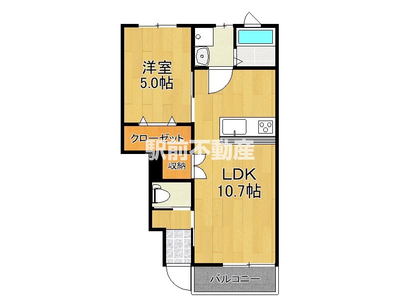 【エスカレント鳥栖の間取り】