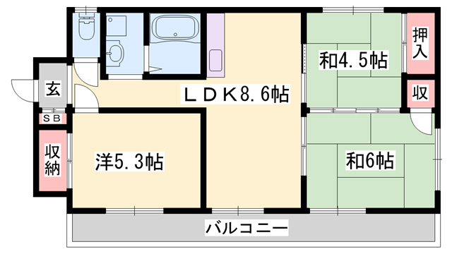 レスポールの間取り