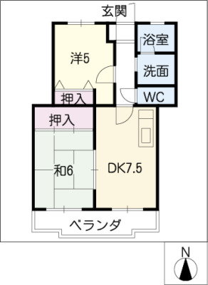 ロイヤルサンコー(A棟)の間取り