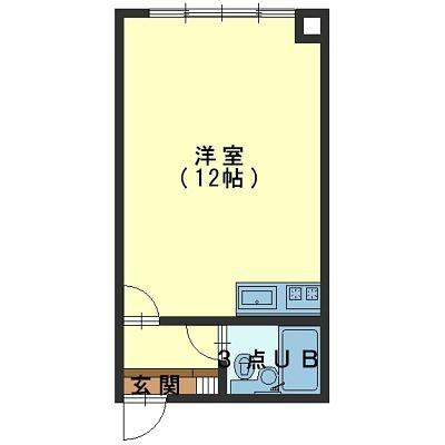 函館市本町のアパートの間取り