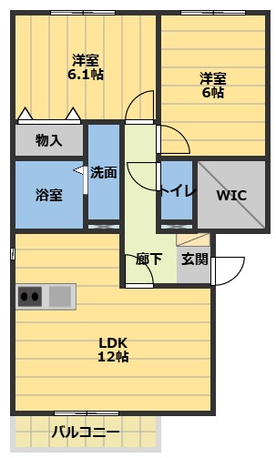 フローラＭ　Ａの間取り