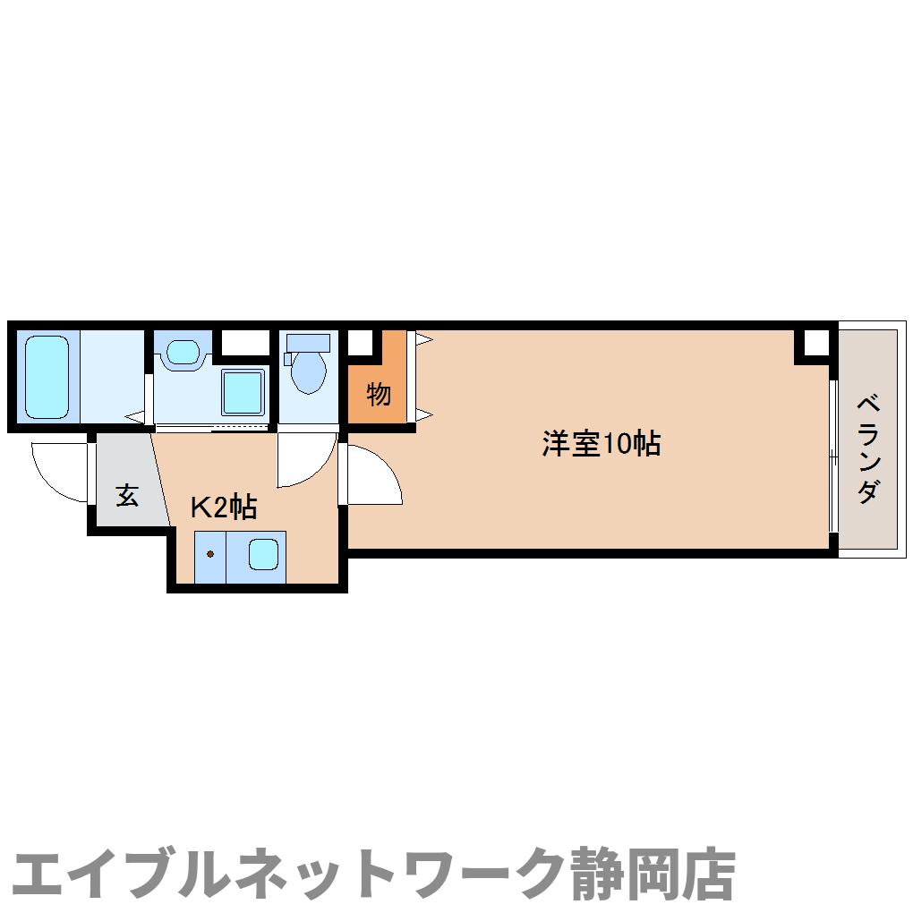 静岡市葵区梅屋町のマンションの間取り