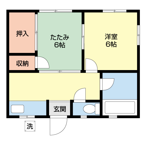 シティハイムＨＡＮＡの間取り