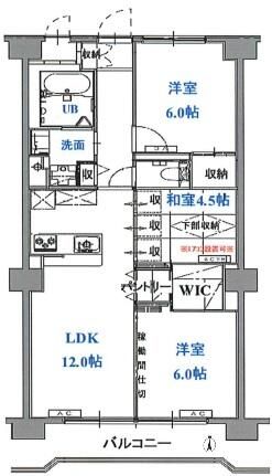 グランメール戸田の間取り