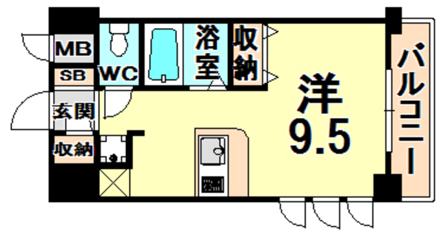 尼崎市南塚口町のマンションの間取り