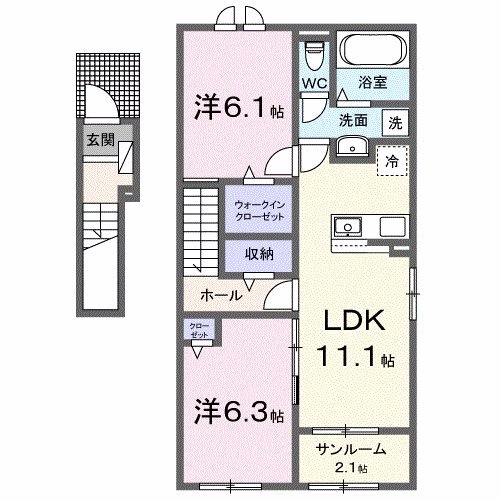 Aimableの間取り