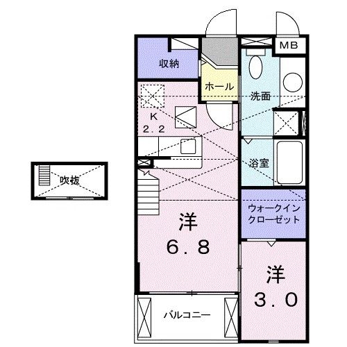 サンシャインコートＢの間取り