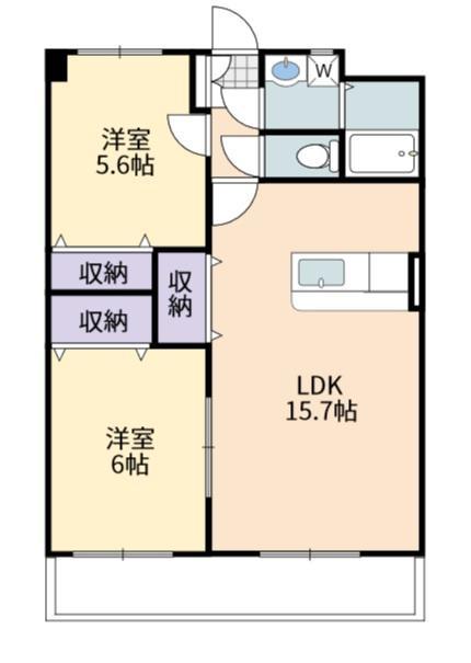 東広島市八本松東のマンションの間取り