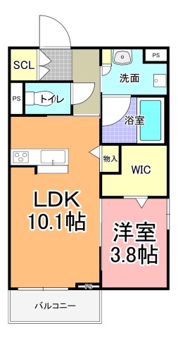 クオレール高場の間取り