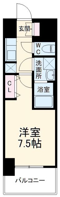 S-RESIDENCE豊国通の間取り