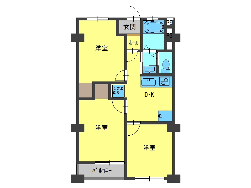 宝塚第２コーポラスの間取り