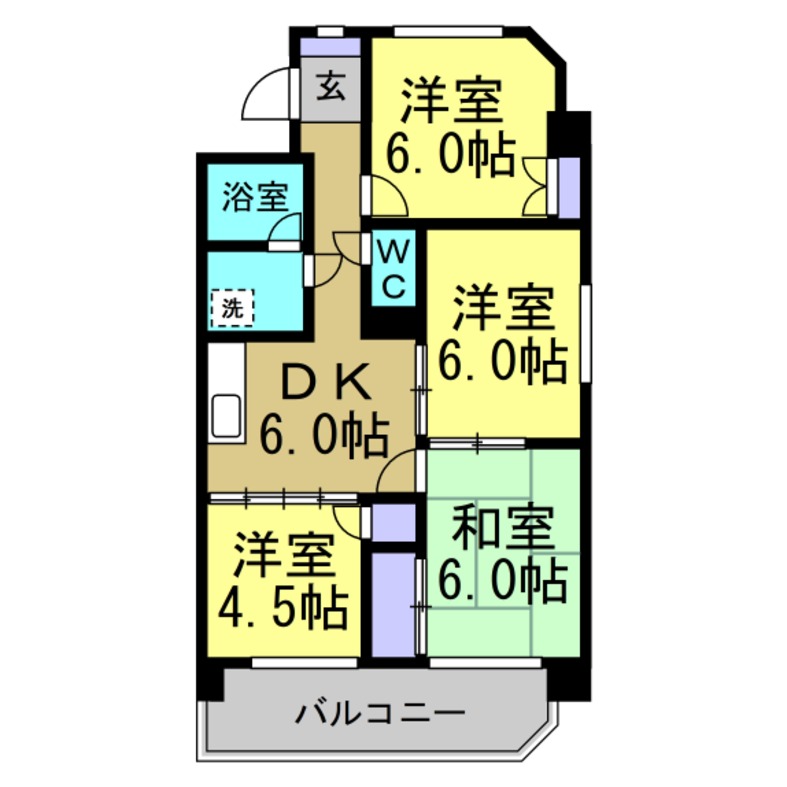 半田第２ロイヤルマンションの間取り