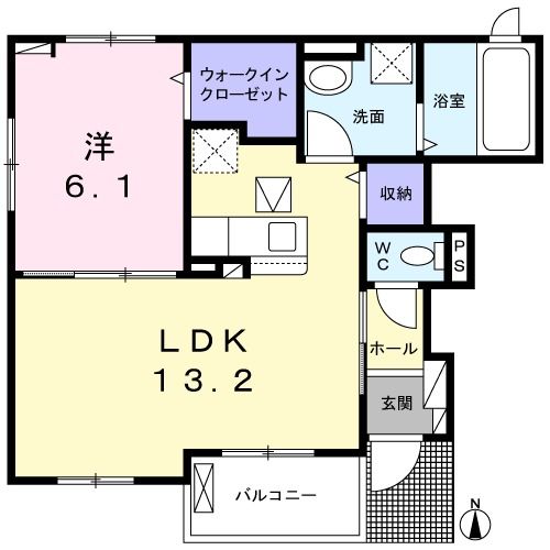 カーサルジェンド1の間取り