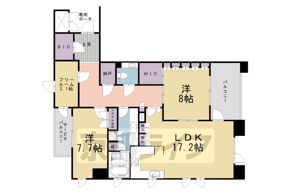 サンクタス鴨川別邸の間取り