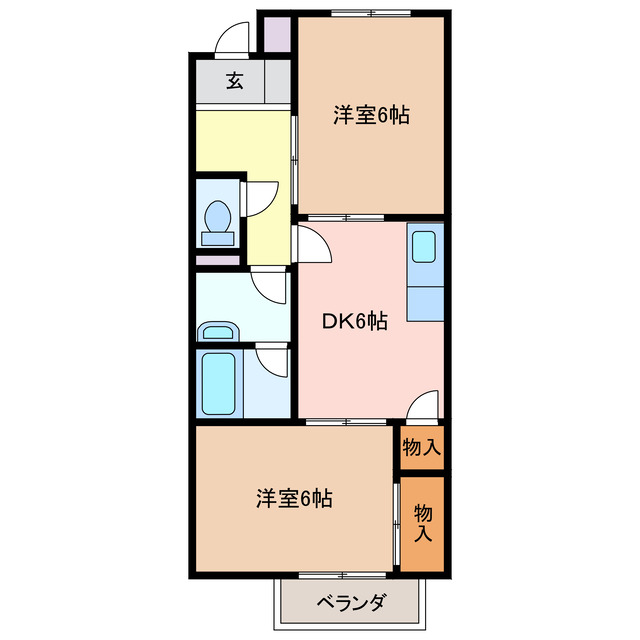 クレール三滝台の間取り