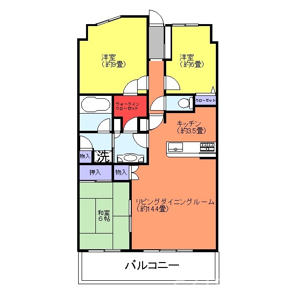 シーズウィッシュ志木の間取り