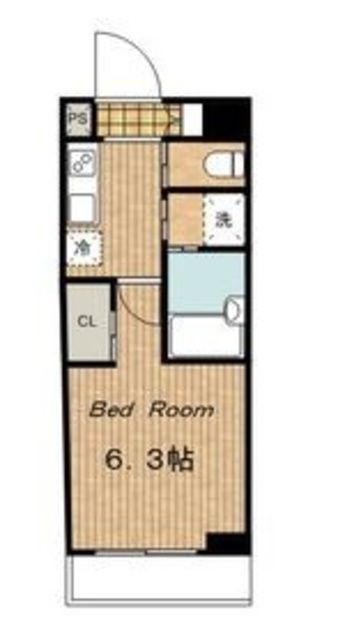 【港区芝浦のマンションの間取り】