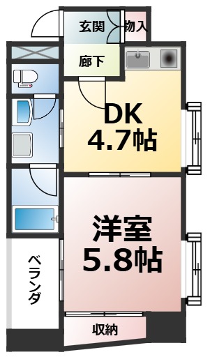 【イマージュ池下の間取り】