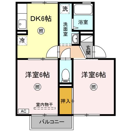 プリムローズABCの間取り