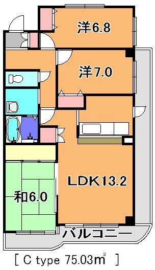 八千代市ゆりのき台のマンションの間取り