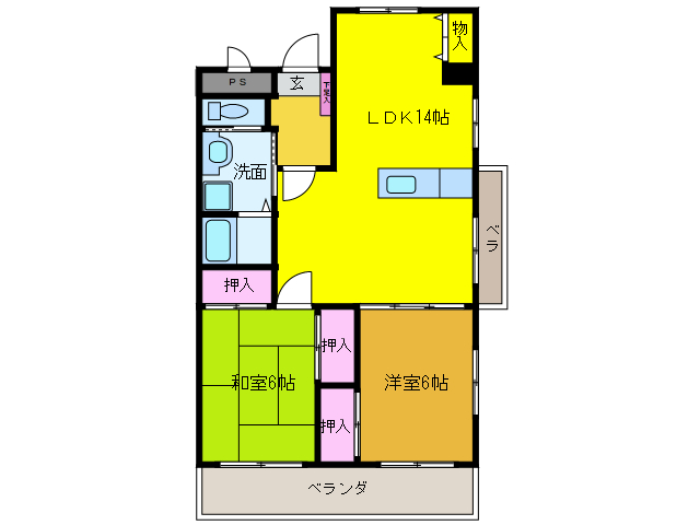 サンクレスト大洲の間取り