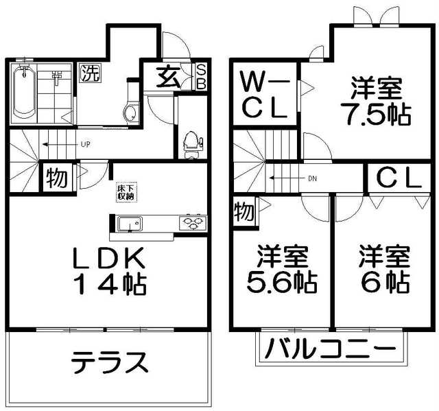 グランシャリオの間取り