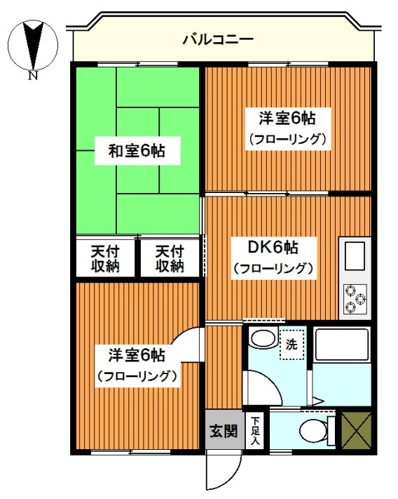 横浜市戸塚区名瀬町のマンションの間取り